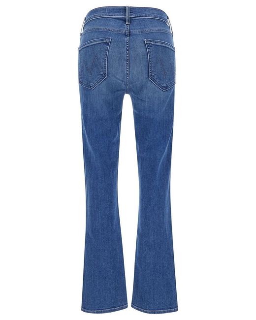 Mother Blue 'Dazzler' Light Mid-Waist Five-Pocket Jeans
