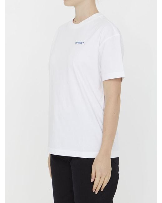 Off-White c/o Virgil Abloh White T-Shirt With Back Embroidery
