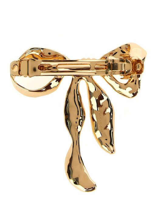 Self-Portrait Metallic 'Mottled Bow' Hair Clip