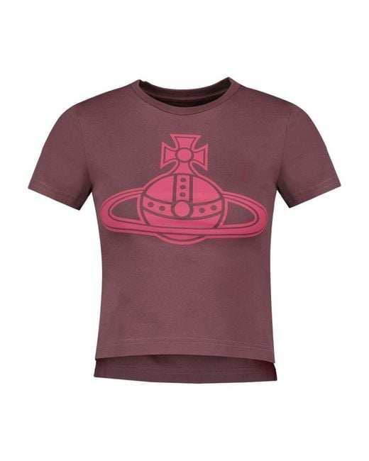 Vivienne Westwood Purple Paris Orb Mini Peru' T Shirt