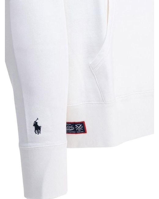 Polo Ralph Lauren White "Yankees" Hoodie for men