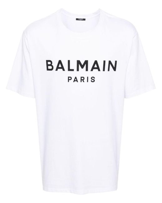 Balmain White T-Shirts And Polos for men