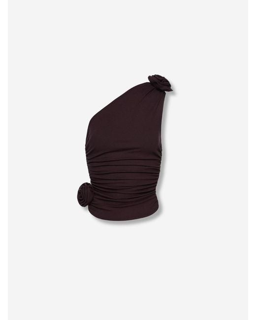 Magda Butrym Red Asymmetrical Top