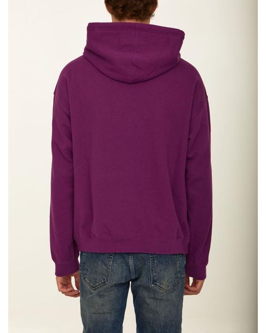 Gucci Printed Purple Hoodie for men
