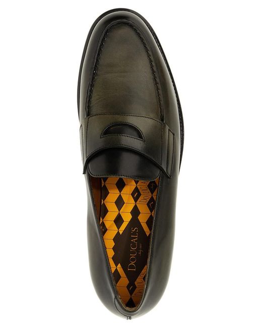 Doucal's Black '50 Years Anniversary' Loafers for men