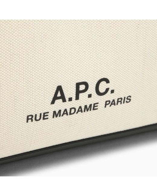 A.P.C. Natural Camille 2.0/ Cotton And Linen Tote Shopper Bag