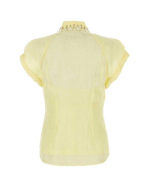 Zimmermann Yellow Semi-transparent Blouse