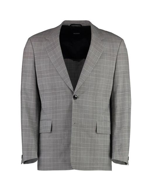 Boss Black Prince Of Wales Checked Jacket for men
