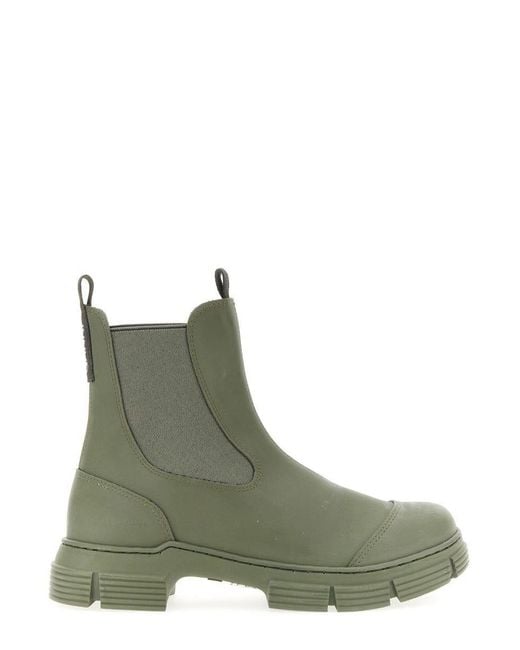 Ganni Rubber Boot in Green Lyst