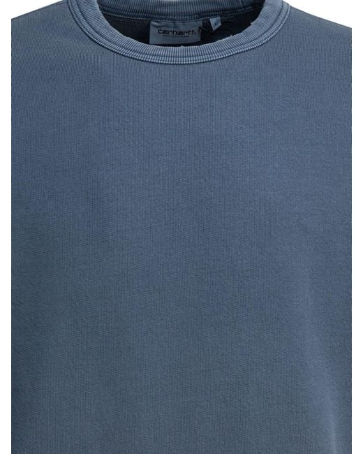 Carhartt Blue "Torion Seat" Crewneck Sweatshirt for men