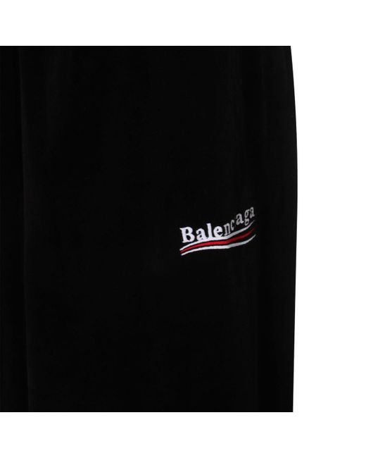 Balenciaga Black Political Campaign Trousers