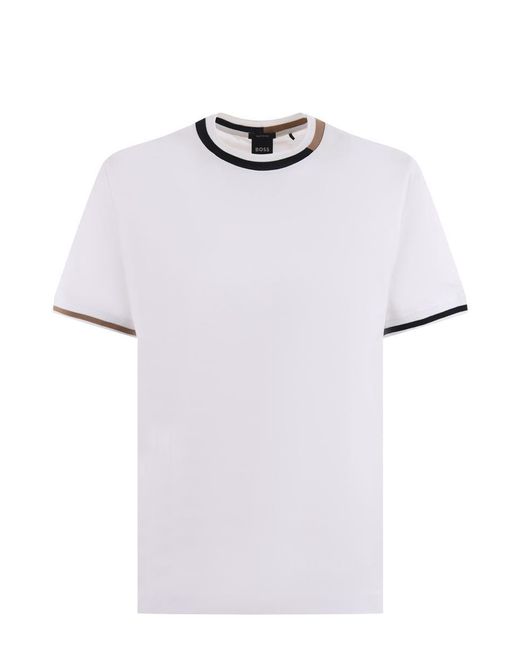 Boss White T-Shirt for men
