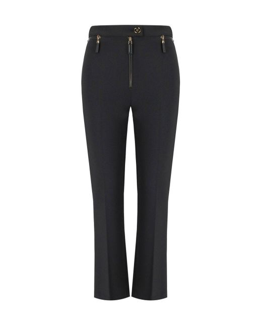 Elisabetta Franchi Blue Zipped Pants