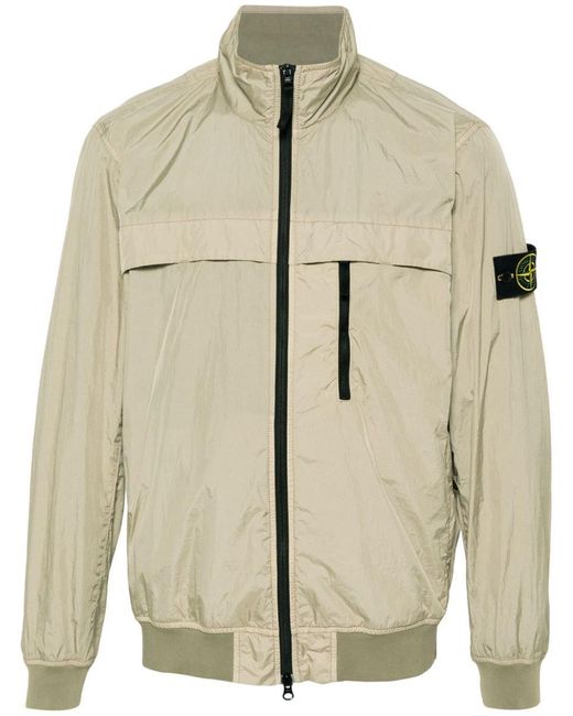 Stone Island Natural Jacket Garment Dyed Crinkle Reps R-Ny for men