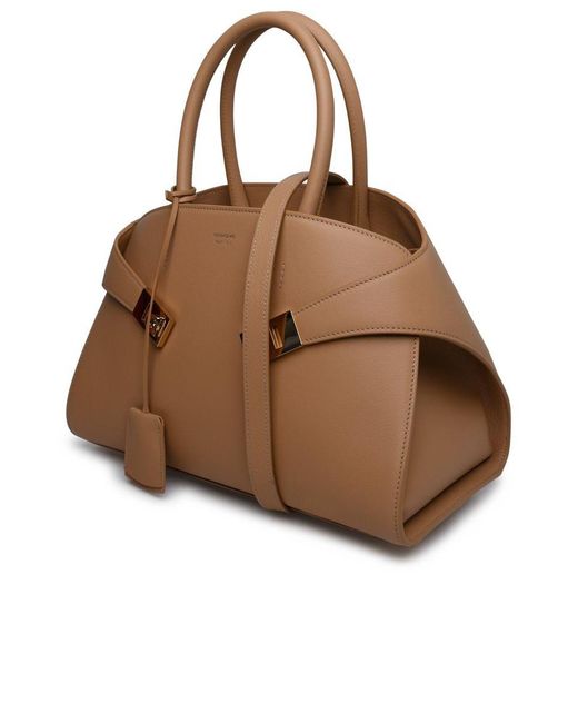 Ferragamo Brown Coffee Leather Bag