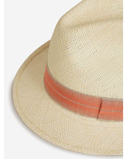 Borsalino Natural Straw Panama Hat for men
