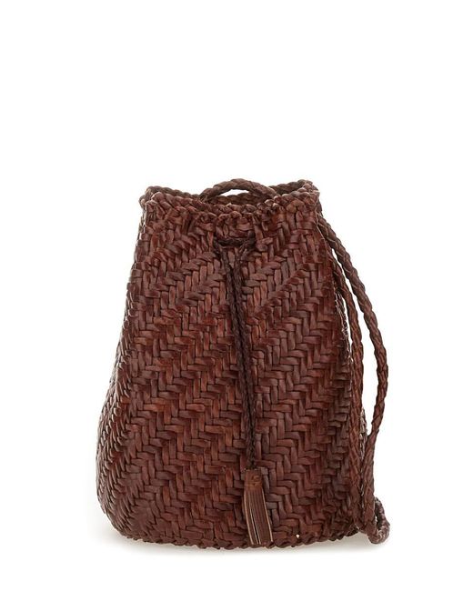 Dragon Diffusion Brown "Pompom Double Jump Tan" Bag