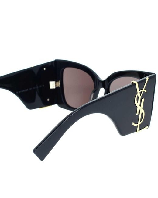Saint Laurent Black Sl M119 Blaze Sunglasses