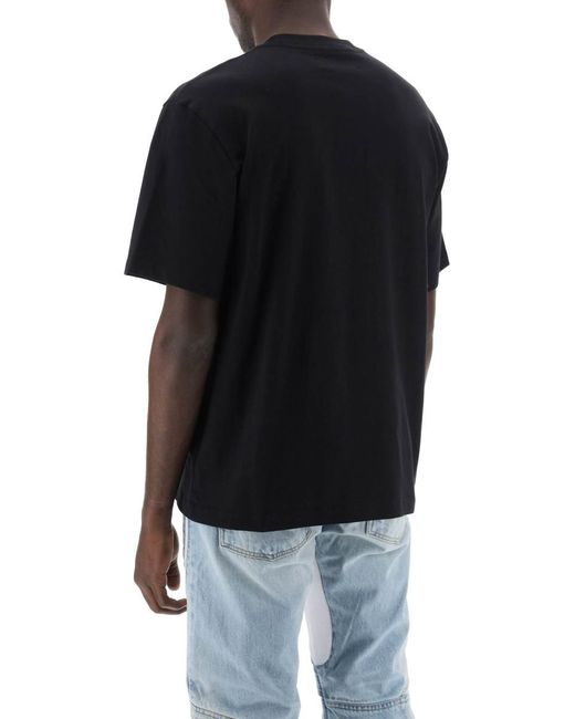 Amiri Black Crewneck T Shirt With Core Logo for men