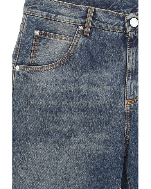 Etro Blue Cotton Jeans for men