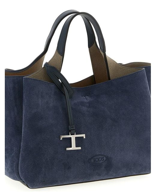 Tod's Blue 'Apa Mini' Handbag