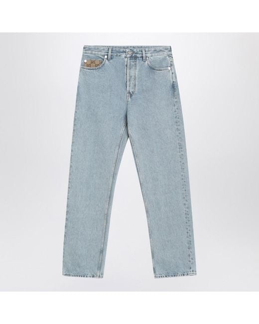 Gucci Blue Sky Jeans With Gg Insert for men