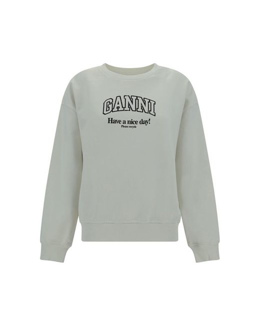 Ganni Gray Sweatshirts
