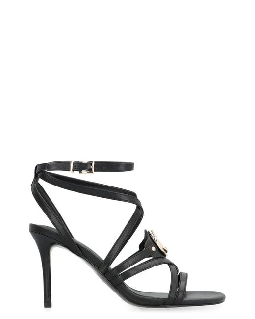 Just Cavalli Black Ivy Heeled Sandals