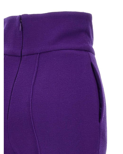 Alexandre Vauthier Purple Tailored Trousers Pants