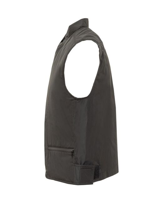 Ferragamo Black Vest With Logo for men