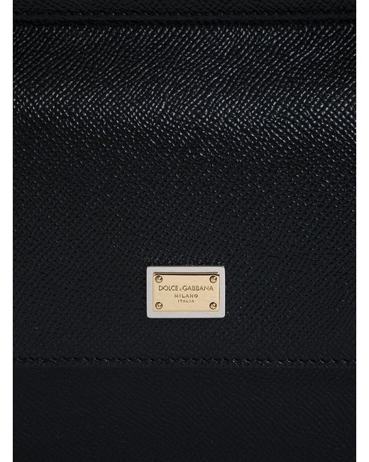 Dolce & Gabbana Black Dolce & Gabbana Woman's Sicily Dauphine Leather Handbag