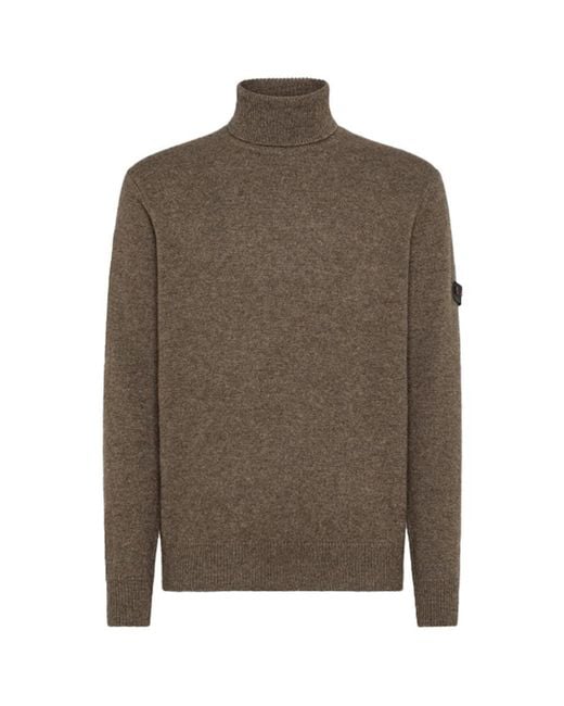 Peuterey Brown Peline Turtleneck 02 Iron for men