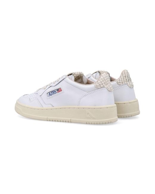 Autry White Medalist Low Sneakers