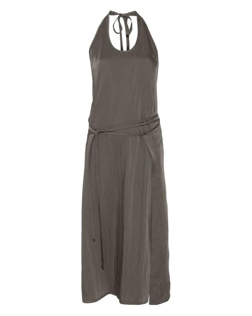 Lemaire Brown Midi Apron Dress