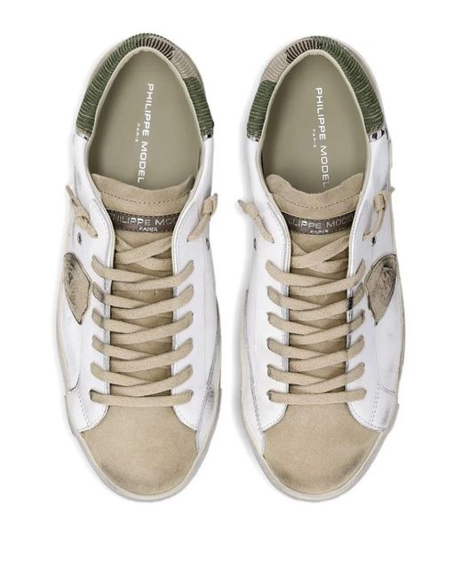 Philippe Model Metallic Prsx Low Sneakers Shoes for men