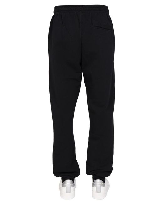 Marcelo Burlon Black Relaxed Fit Sweatpants for men