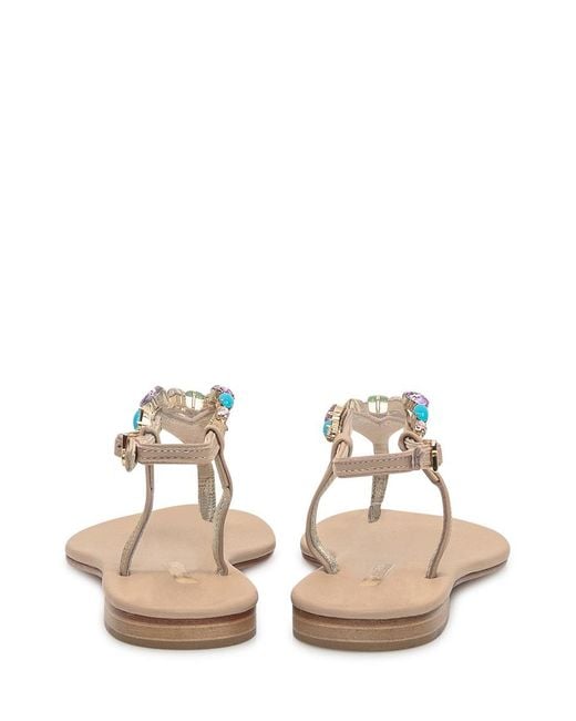 Emanuela Caruso Natural Fishbone Thong Sandals