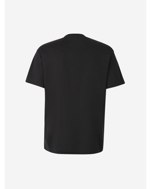 Givenchy Black Cotton Logo T-Shirt for men