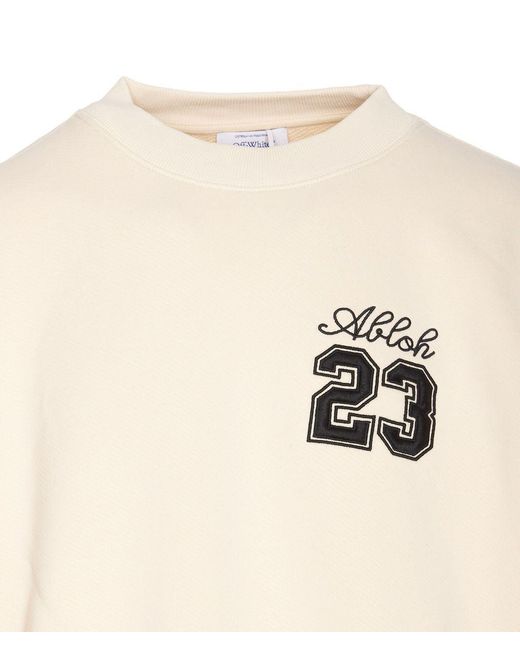 Off-White c/o Virgil Abloh Natural Off- Sweatshirts for men