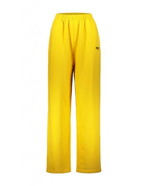 Balenciaga Jogging Pants In Yellow Clothing