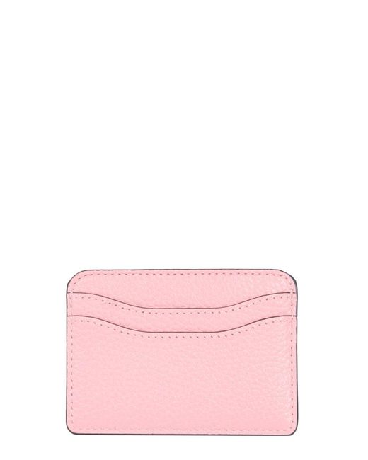 Marc Jacobs Leather The Bold Card Holder in Pink - Lyst