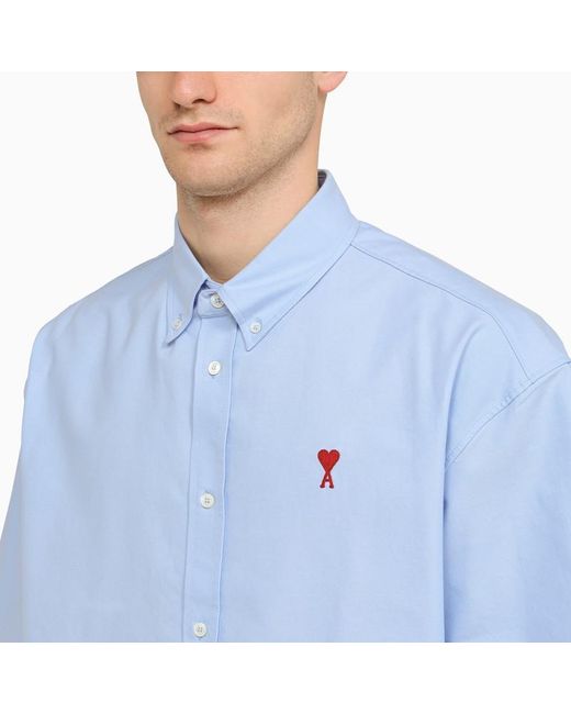 AMI Blue Light Button-Down Shirt for men