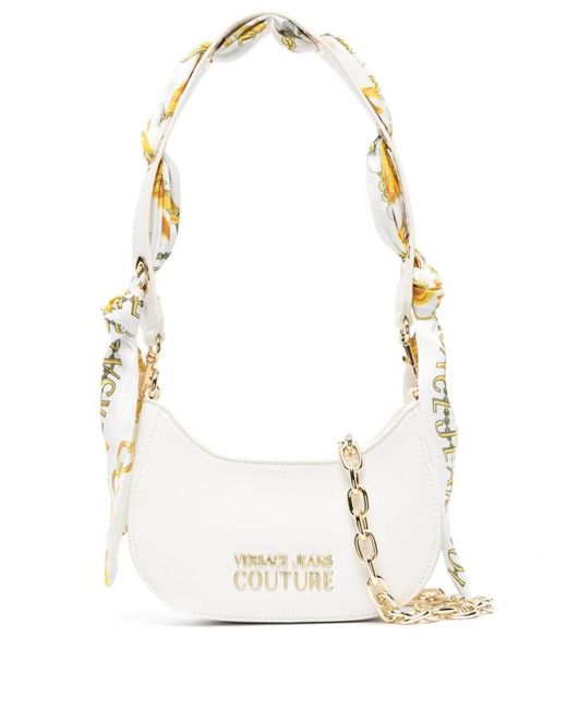 Versace Jeans White Thelma Logo-plaque Shoulder Bag