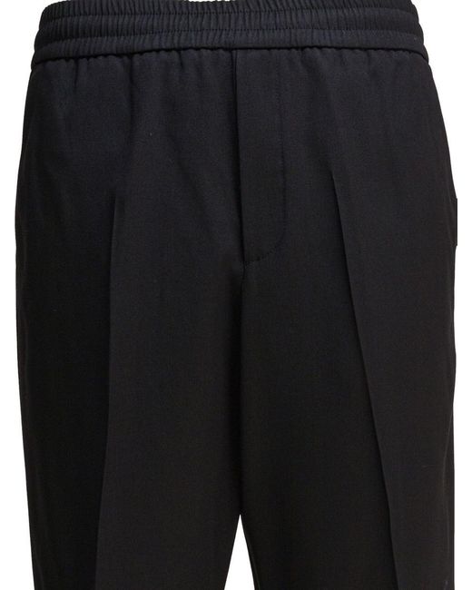 Golden Goose Deluxe Brand Black Wool Trousers for men