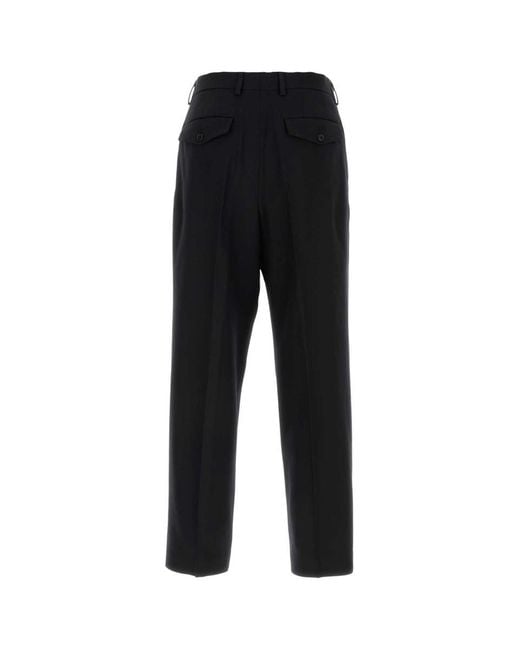 Dries Van Noten Black Wool Pant for men
