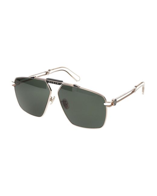 Philipp Plein Green Sunglasses for men