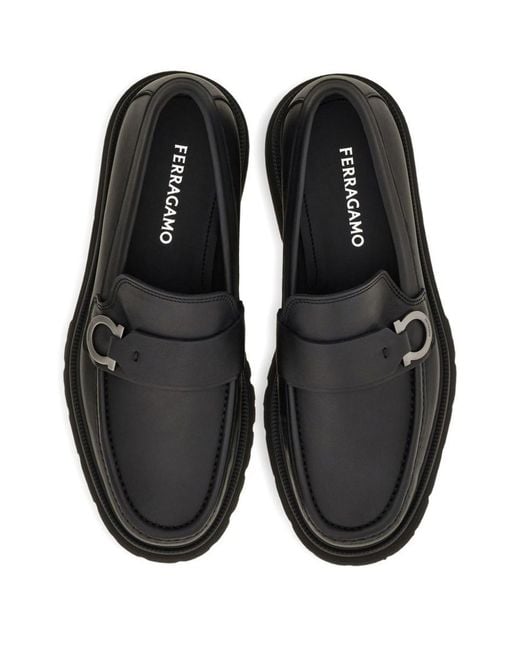 Ferragamo Black Flat Shoes