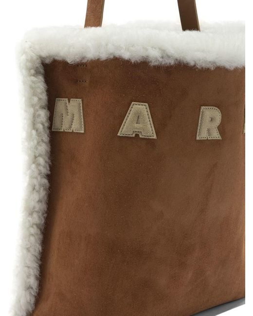 Marni Brown "museo" Tote Bag
