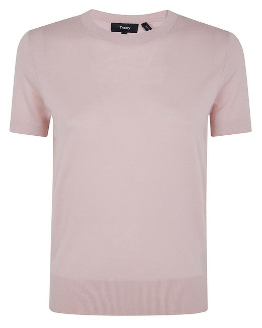 Theory Pink Basic Tee .Regal Wo