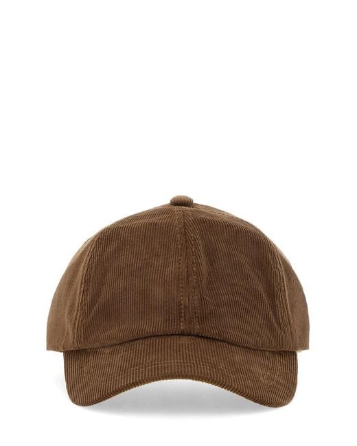 Paul Smith Brown Cotton Blend Hats for men